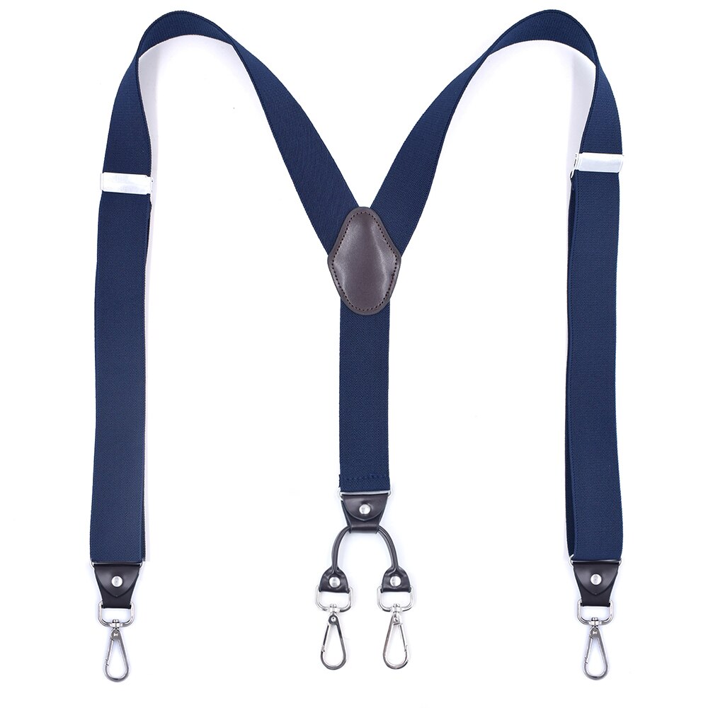 Heavy Duty Bretels Met Swivel Haken Voor Vrouwen Mannen Werken Y-Back Big Tall Verstelbare Elastische Broek Bretels Strap riem-Zwart