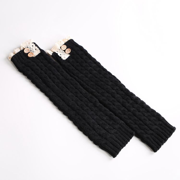 XEPST 2 paar beenwarmers voor vrouwen, hoge laarsmanchetten, gehaakte gebreide laarstopper, beenmanchetten over de knie, voetloze sokken, bootwarmers voor winterwarmer (85 cm), Donkergrijs, Zwart, one