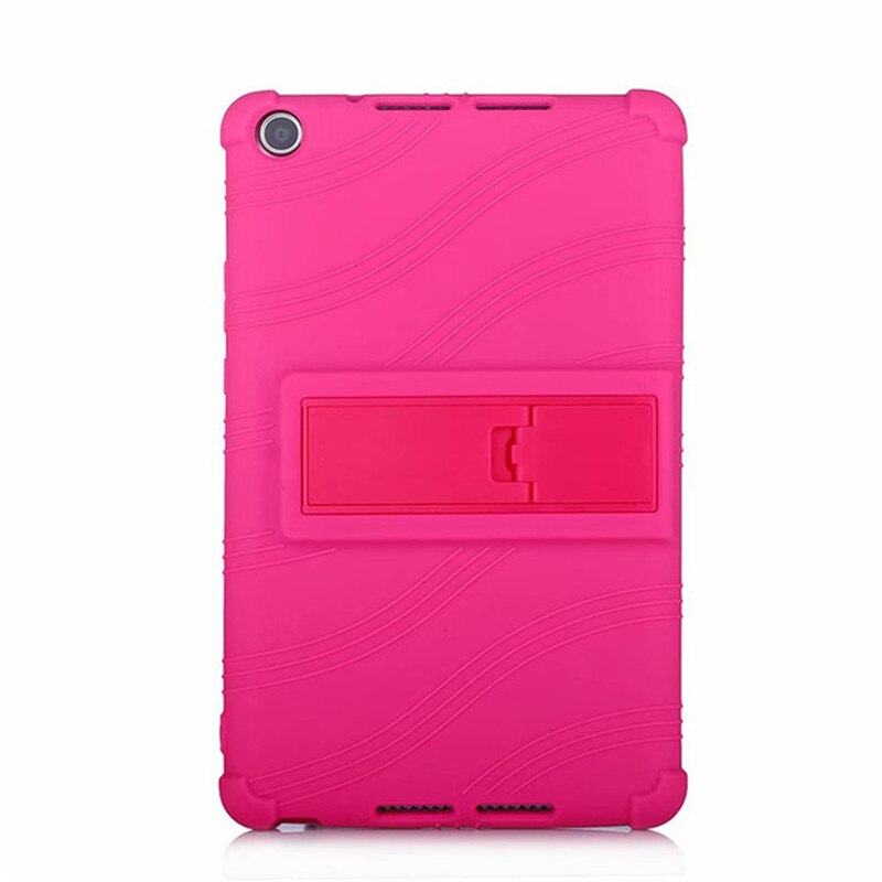 Custodia in Silicone per Huawei MediaPad M5 Lite 8.0 T5 8 &#39;&#39;JDN2-W09 AL00 8.0 pollici custodia morbida per Huawei Honor Pad 5 8 tablet # N: Rose Red