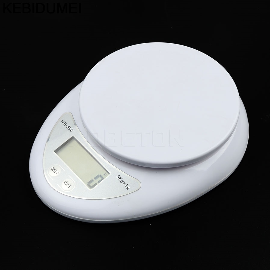 5kg/1g Digital Scale Kitchen LCD Electronic Scales Food Cake Pastry Material Weight Measuring Tool