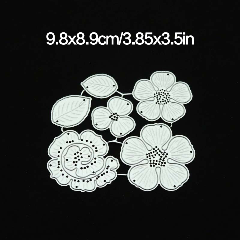 Flowers Metal Cutting Dies Daisy DIY Etched Dies Craft Paper Embossing Paper Cards Scrapbooking Craft Die Cuts