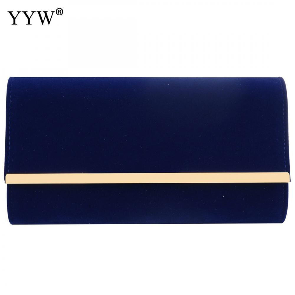 Blau Flanell Kupplung Abend Luxus Handtaschen Frauen Taschen Kupplung Weibliche Schwarz Sack Haupt Femme Hochzeit Tasche Geldbörse: königlich Blau