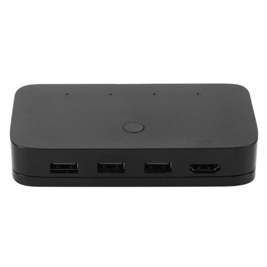 4K USB HDMI KVM Switch Box Video Display USB Switch Splitter For PC Sharing Keyboard Mouse Printer Plug And Paly