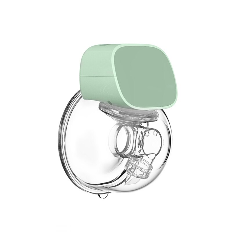 Usb genopladelig håndfri elektrisk brystpumpe lydløs bærbar automatisk mælker bærbar baby ammemælkekstraktor: Grøn