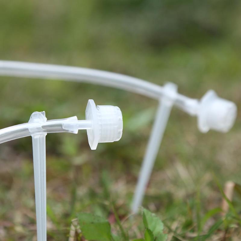 50Pcs/lot Adjustable Dripper Clear Micro Drip Irrigation Watering Drip Head Emitter Garden Supplies for 4/7mm Water Hose