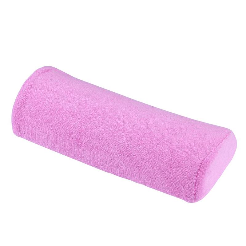 Almohadilla de descanso de manos para manicura, cojín de mano lavable, soporte para almohada, reposabrazos de brazo, herramienta de equipo de belleza para salón de manicura, 6 colores: Rosa