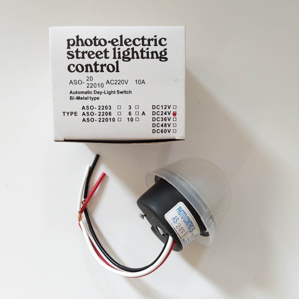 Adjustable sensitive Auto On Off Photocell street Light Switch DC AC 220V 10A Electronic Photo Control Photoswitch Sensor Switch
