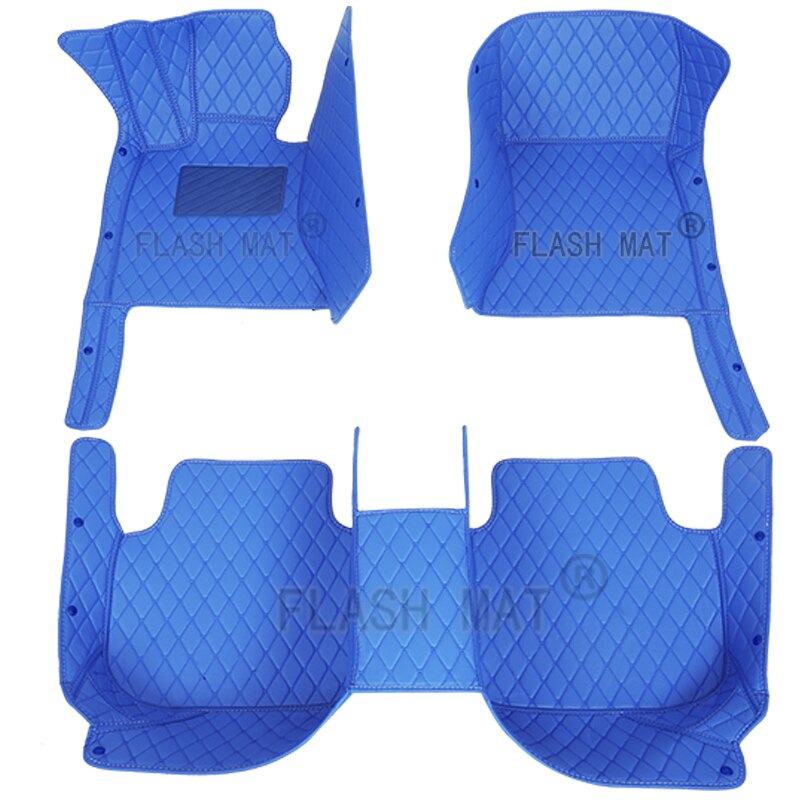 Flash mat leather car floor mats For Lifan All Models x60 x50 320 330 520 620 630 720 Car-Styling: Blue