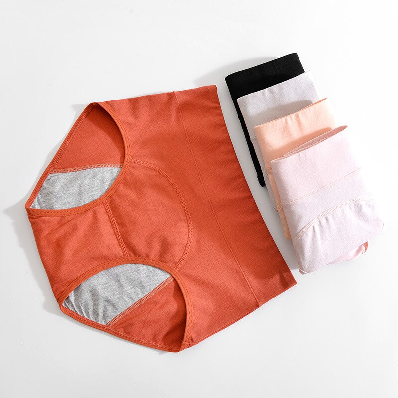 Sous-vêtements menstruels taille haute pour femmes, pantalon en coton antibactérien, anti-fuite, hygiénique