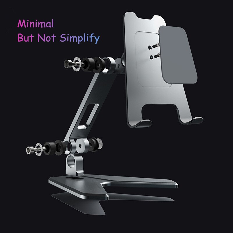 Tablet Stand Tablet Accessories, Dual Axis Adjustable Lazy Phone&amp;Tablet Bracket, Foldable Portable Phone Stand for iPad iPhone