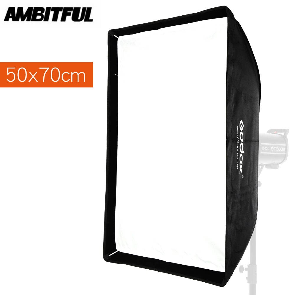 Godox SB-UE 50x70cm / 16.7*27.5in Portable Rectangular Umbrella Softbox with Bowens Mount for Studio Flash DDE300 DE400 SK300