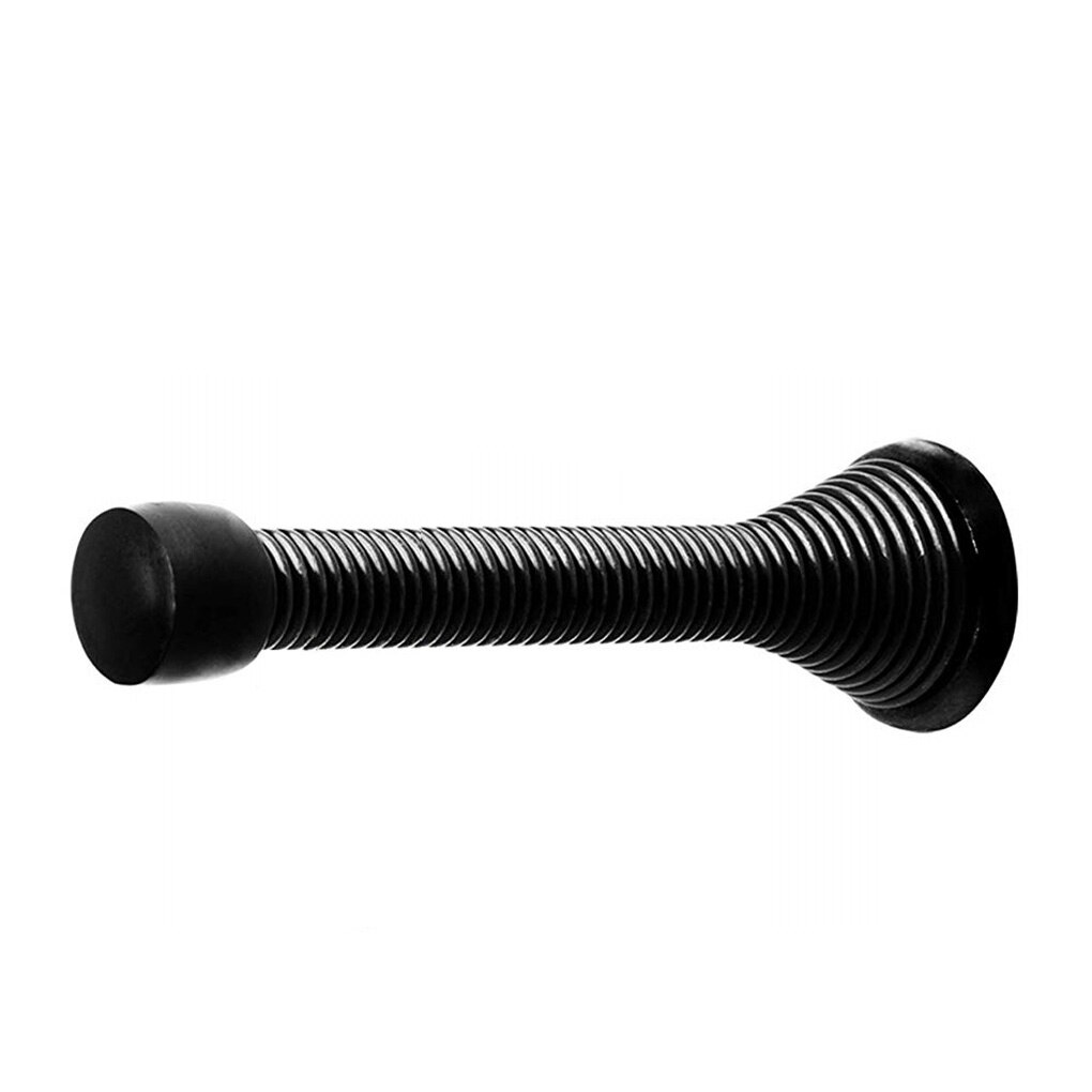 Spring Wall Door Brushed Stop Bumper Heavy Duty Mteal Door Stopper Spring Door Baseboard Bumper: no.2