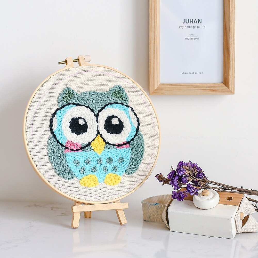 Magic Embroidery Pen Punch Needle Kit Craft Embroidered Threads Cross Stitch Art Hand Hoop DIY Knitting Sewing Accessory Tools