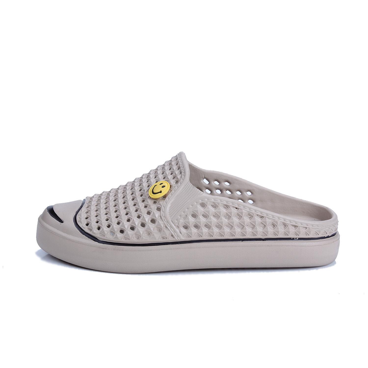 Original jardín Chanclas Zapatos de agua hombres Río Mar deporte verano playa Aqua zapatilla al aire libre natación sandalia jardinería zapatos: Caqui oscuro / 9