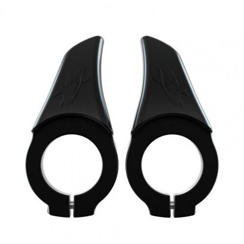 Repose-pied pour vélo de route longue distance, 1 paire, avec cornes, petit support auxiliaire: Black