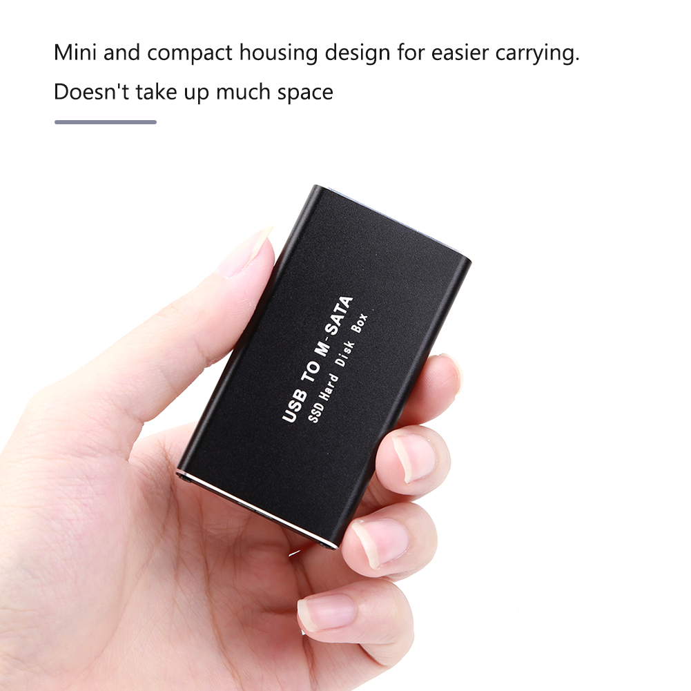 mSATA to USB 3.1 3.0 SSD Case Enclosure Mini SATA USB Adapter External Solid State Disk Box for 30x50 mSATA HD Hard Disk