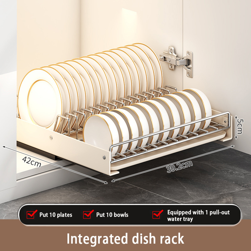 Keuken Afdruiprekken Onder Gootsteen Uittrekbare Lade Type Afdruiprek Huishoudelijke Pantry Planken Benodigdheden Multifunctionele Kast Organizer: Rose