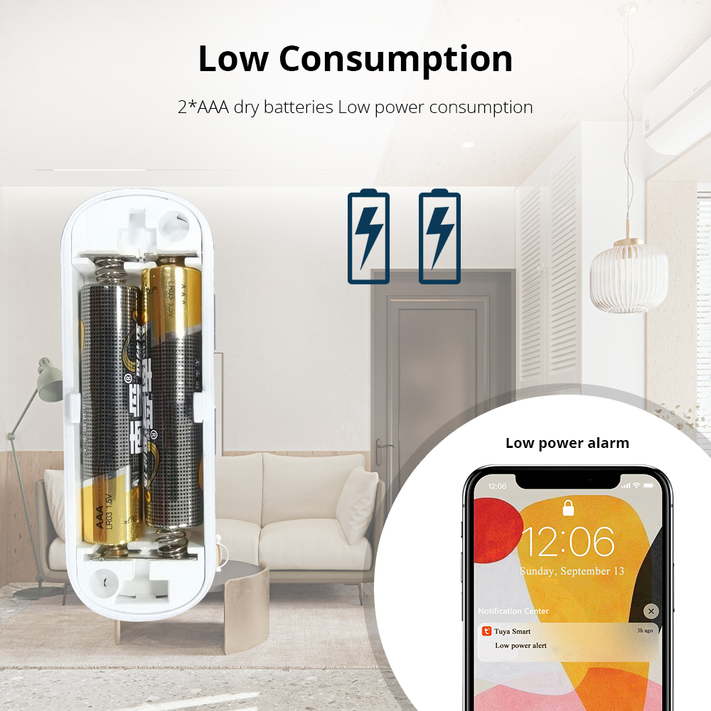 Zemismart Zigbee Wireless Smart Vibration Sensor Sicherheit Schutz Echt-Zeit Alarm SmartLife SmartThing Control Home Erkennung