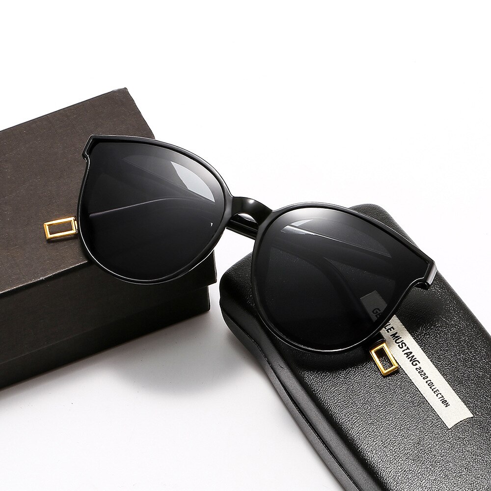 Mærke cat eye solbriller kvinder mænd luksus plast solbriller klassiske retro udendørs unisex runde solbriller