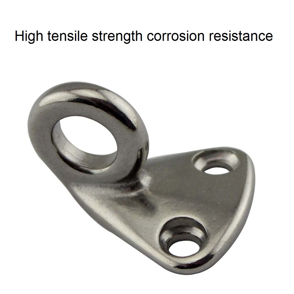 5PCS 316 Stainless Steel Fender Hook With Closed Eye Marine Boat Hardware Clothes Eye Deck Fender Hook