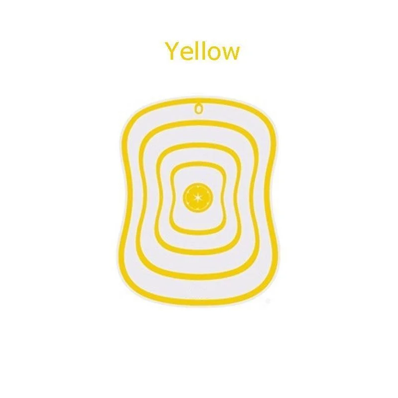 Kitchen Non-slip Chopping Blocks Tool Flexible Transparent Cutting Board Kitchen PP Cutting Boards Classification Chopping Board: 250x160x15mm / Yellow