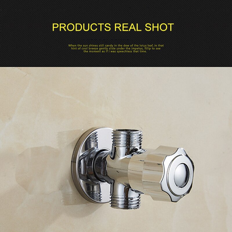 165g Full Copper Basin Bathroom Thickened Long Triangle Valve And Cold Water Stop Valve Three-Way Angle Valve Switch