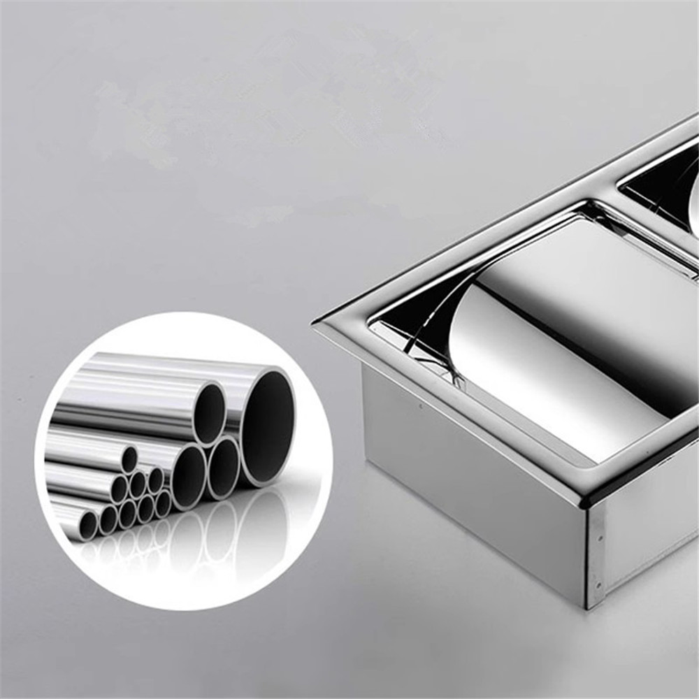 Gold In-wall Bathroom Paper Holder Rose Gold SUS Bathroom Paper roll Holder Black Towel Rack Toilet Paper Holder Tissue Box