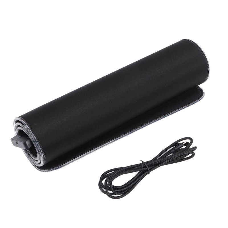 Muis Mat Rgb Backlight Mousepad Gaming Met Oplaadkabel Voor Toetsenbord Voor Muis