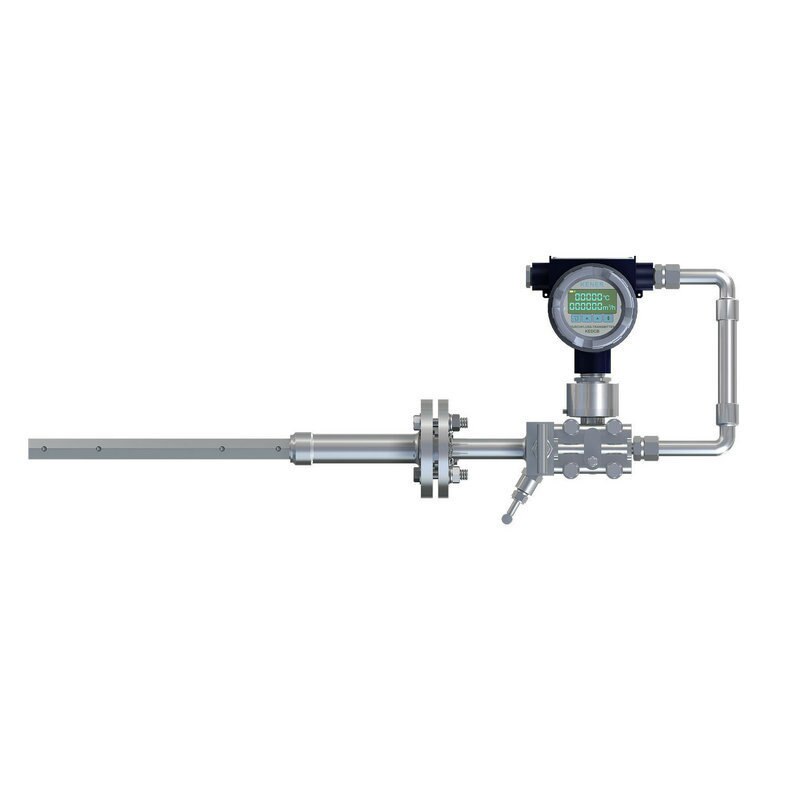 Nubar flowmeter, flue gas, air volume, steam, oil, natural gas, differential pressure averaging tube, Annubar flowmeter