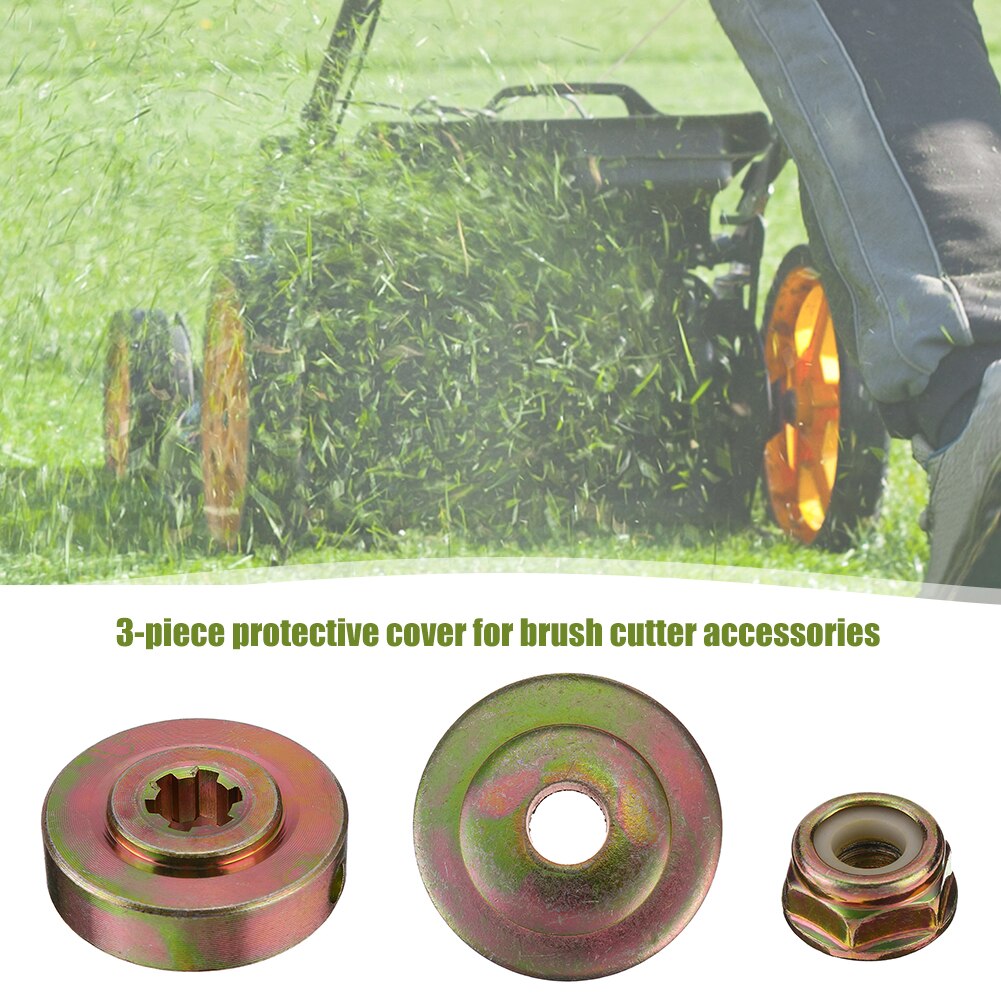 3Pcs Steel Wire Trimmer Head Nut Fixing Kit Brushcutter Trimmer Gearbox Tool Set Brush Cutter Lawnmower Accessories