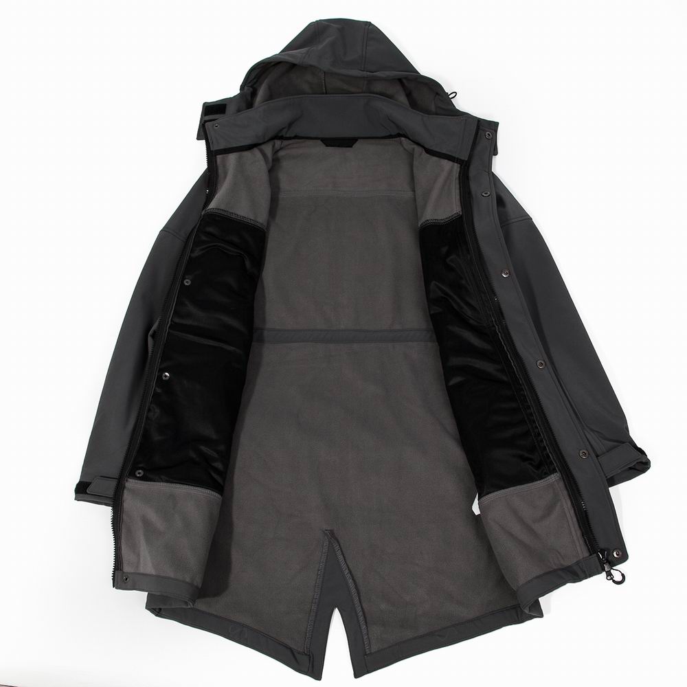Long Softshell Men Jacket Waterproof Windproof Fleece Thermal Windbreaker Skiing Snowboarding Jackets Mountain Hiking Clothes