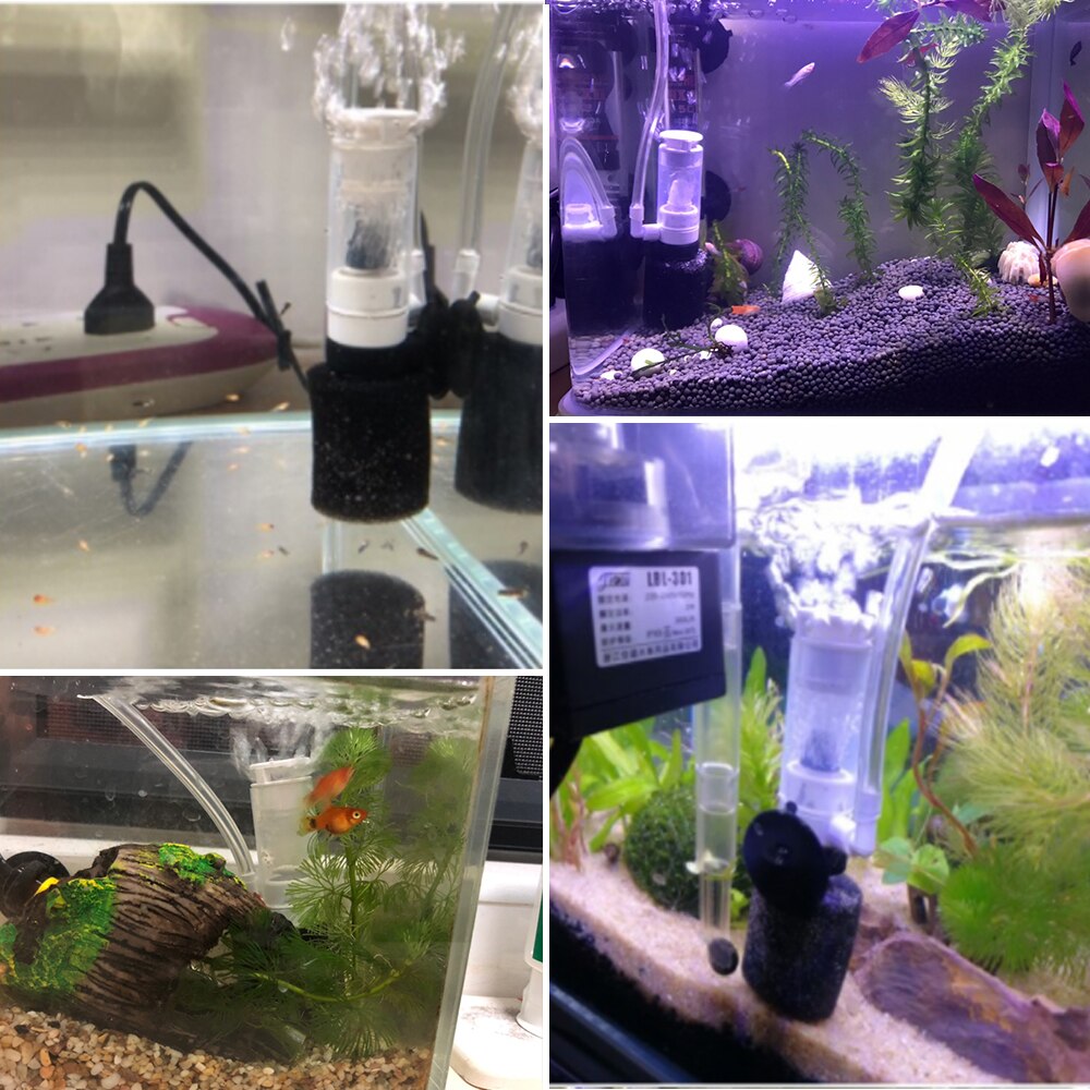 Mini aquariumfilter plastic ultra-stille filter klein aquariumfilter mini aquaria watervalfilter aquarium accessoires