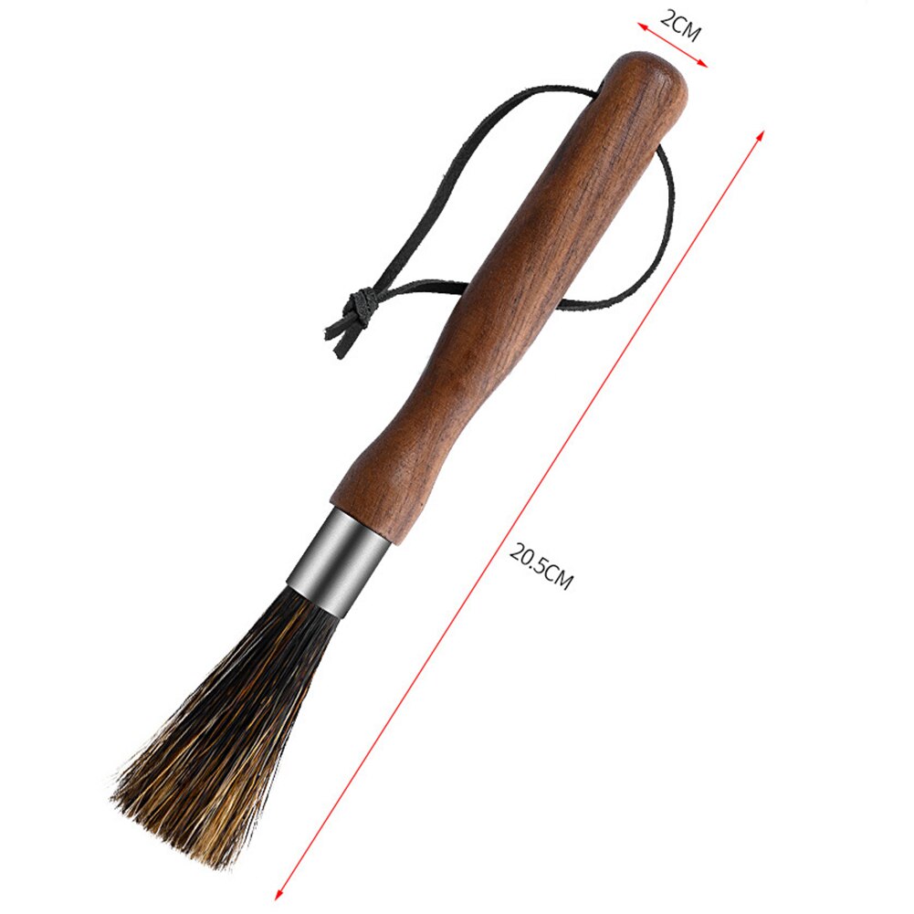 Molinillo de café, cepillo de limpieza con cerdas naturales, cordón, brocha para cafetera, limpiador para Barista, hogar, cocina, utensilios de café