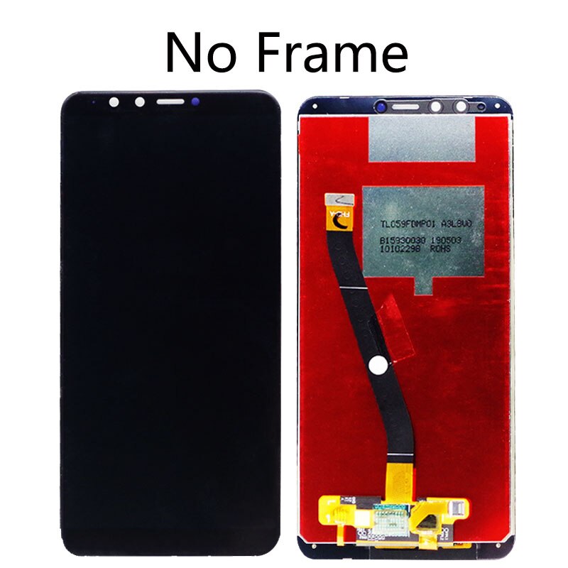 Display For Huawei Y9 LCD Display Touch Screen Digitizer Assembly With Frame For Huawei Y9 FLA-LX1 LX3 / Enjoy 8 plus: black No frame