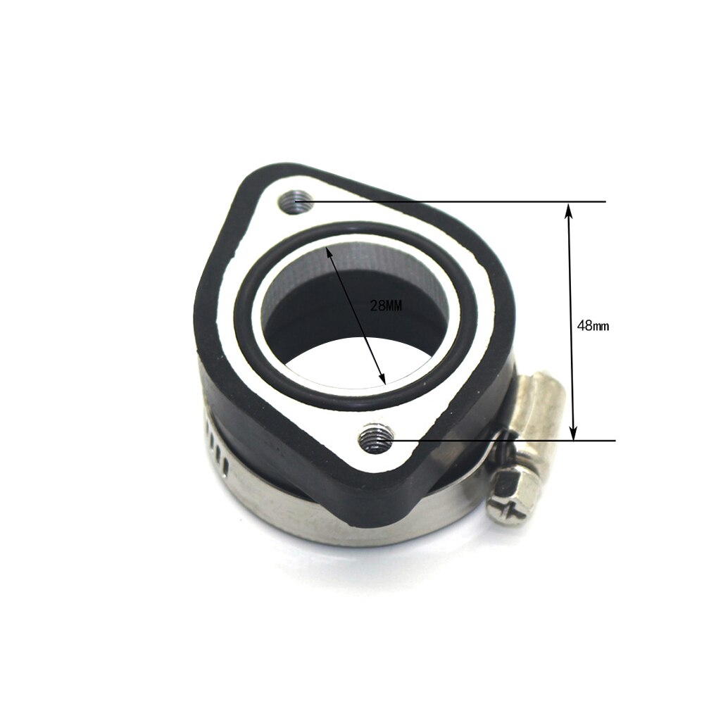 28mm 35mm Carb Flange Intake Adapter Manifold Boot Inlet connection fitting for VM24 Manifold Intake Part