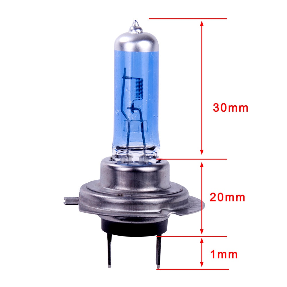 Luces antiniebla blancas brillantes H7, bombillas halógenas de 100W y 12V, faro delantero para coche, accesorios para coche, luz de estacionamiento