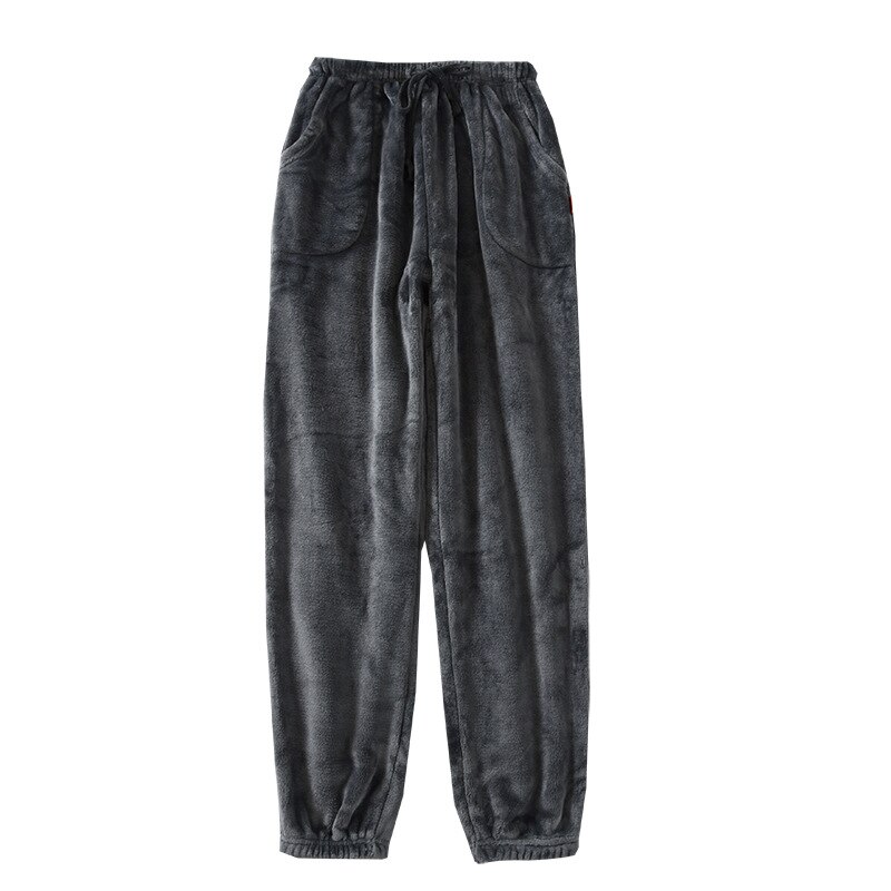 Winter Flanellen Pyjama Broek Mannen Sexy Sleewear Losse Slapen Bodems Sheer Heren Lounge Wear Ondergoed Lange Broek Nachtkleding