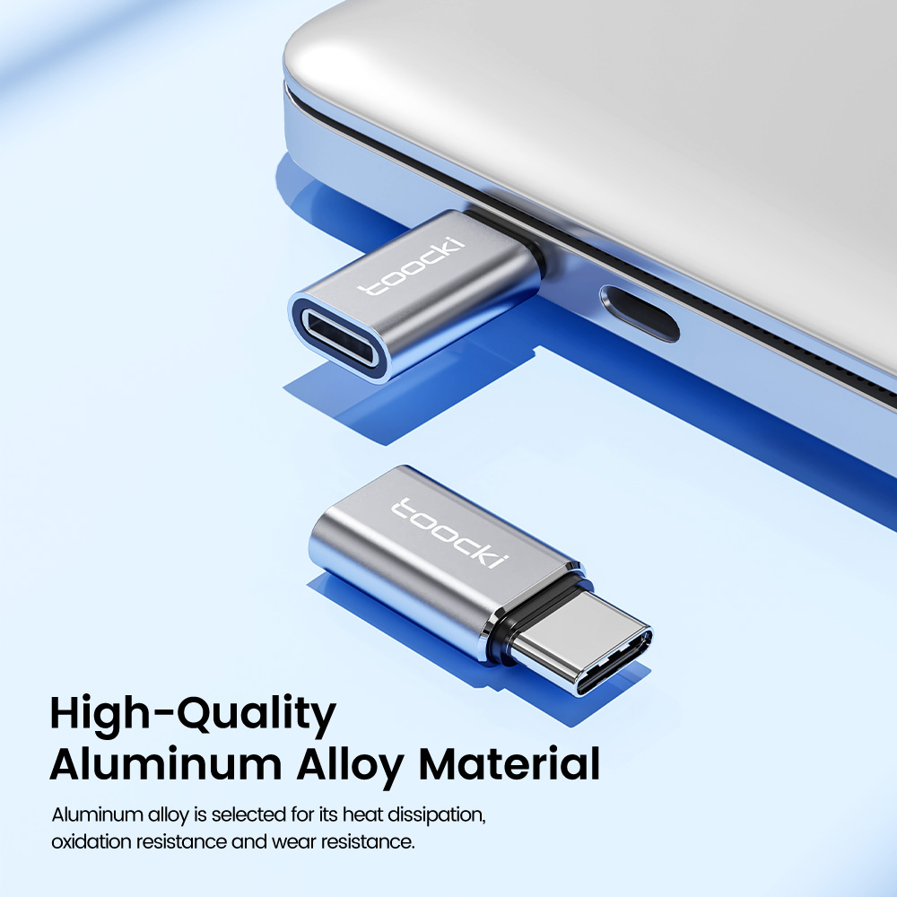 Toocki USB2.0 Adapter typu C do IP OTG złącze adaptera dla iPhone 14 13 12 Pro Max złącze USB do transmisji danych