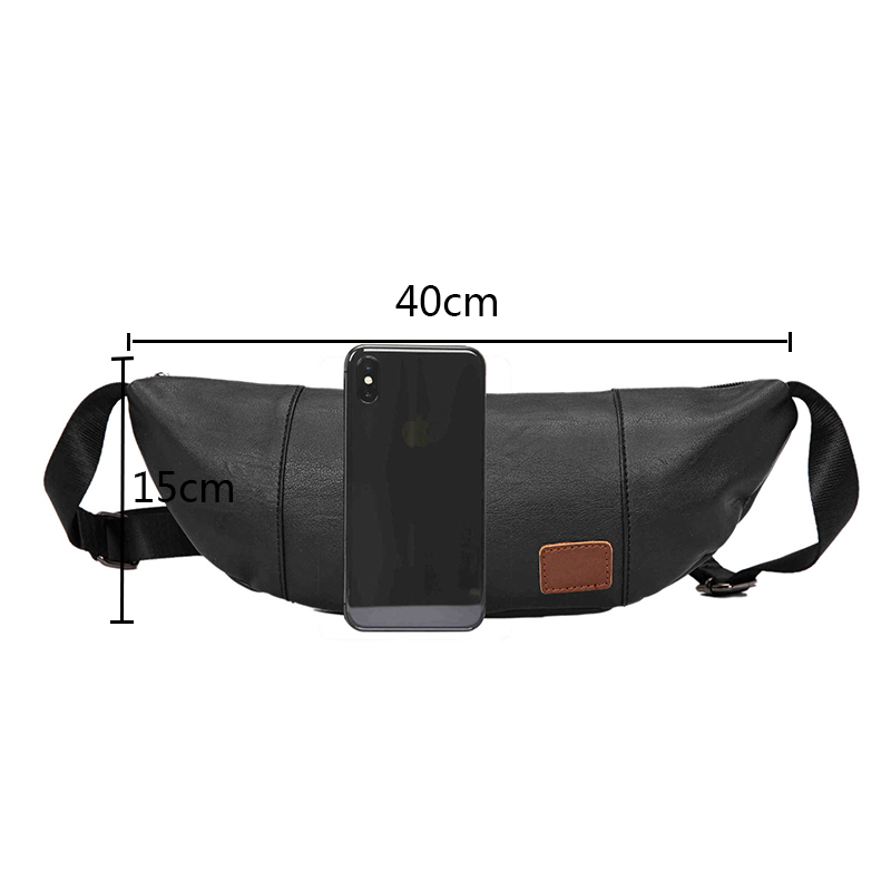 neue Trend Männer Taille Taschen Schwarz Große Kapazität Brust Tasche Männlichen Casual Reise Crossbody Schulter Tasche Handlich Fanny pack