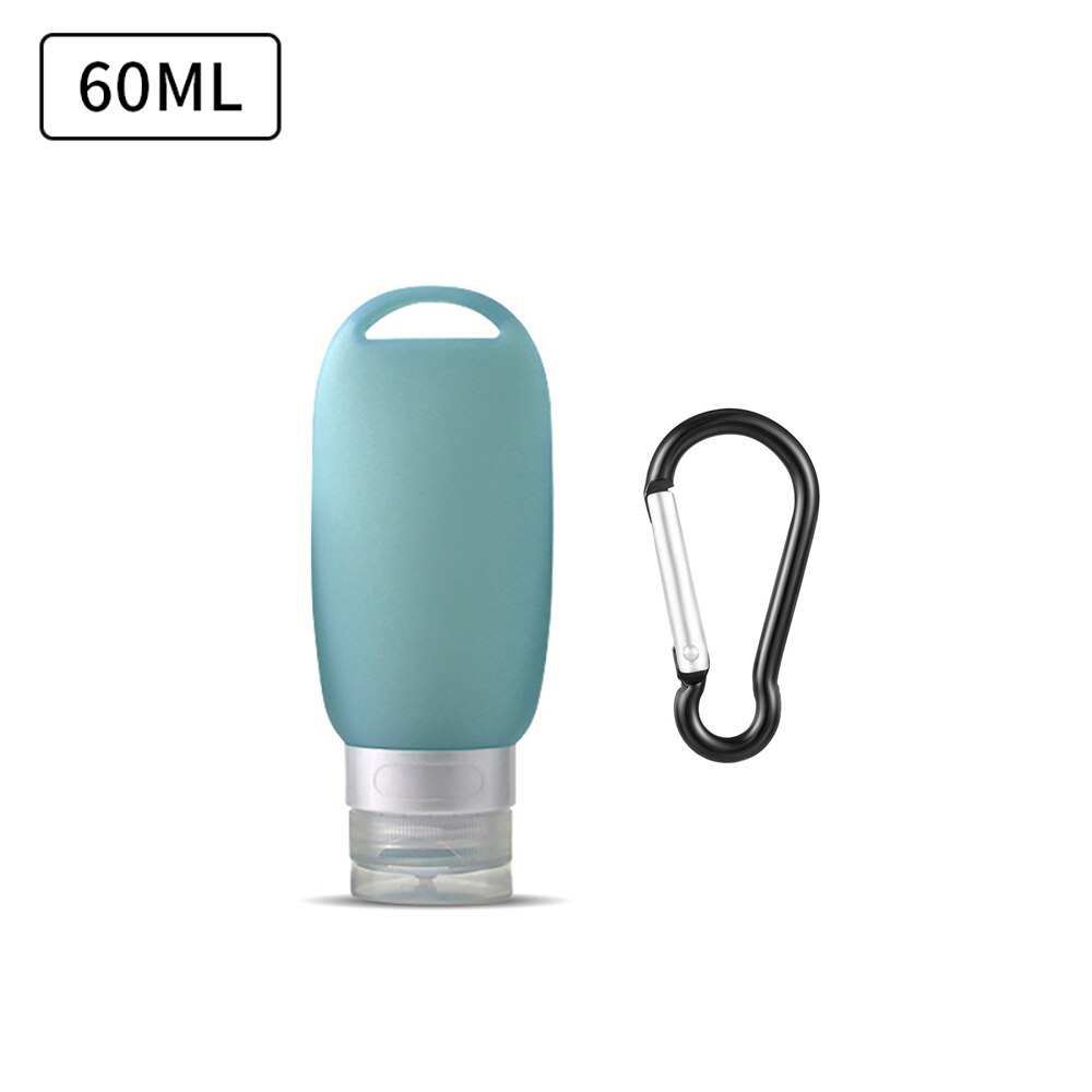 Travel Bottle Leakproof Silicone Refillable Squeezable Travel Tube with Keychain Hook for Cosmetic Toiletry Shampoo 40/60ml: 6