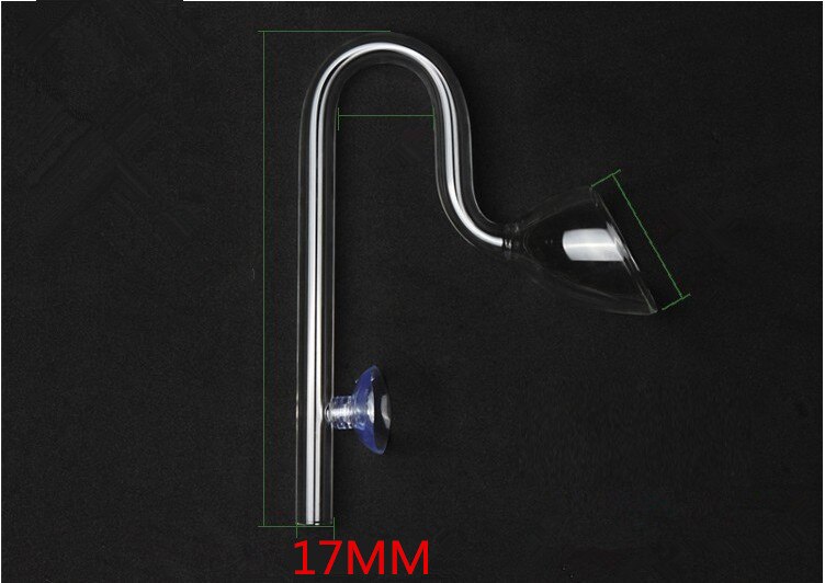 Aquarium ADA style 13/17mm Glass Lily Pipe Inflow Outflow Fish Tank canister filter Water plant inlet outlet hose tube set: 4fenlabachushui