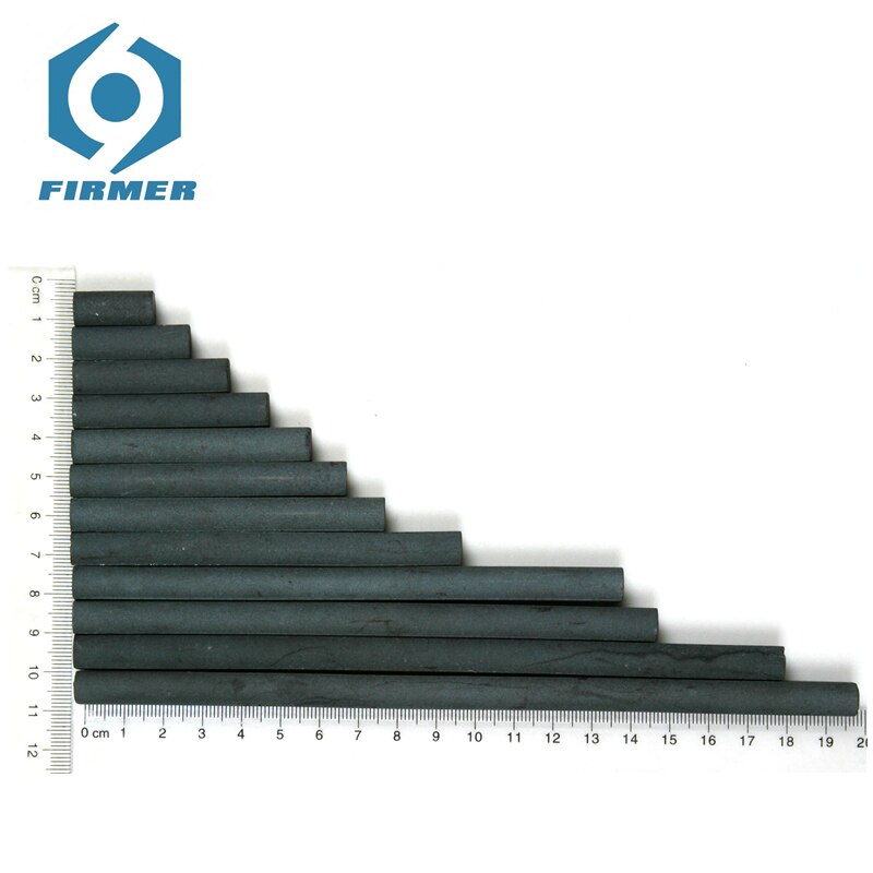 Barra de varilla de ferrita DiameterxLength-10x70mm 20 piezas mon-zn onda de ferrita suave Barra de varilla magnética media para antena de Radio alta frecuencia