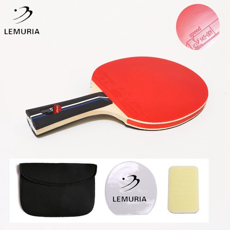 Lemuria Y40 Professionele Tafeltennis Racket Met Ittf Goedgekeurd Puistjes-In Rubber Lange Handvat Ping Pong Bat