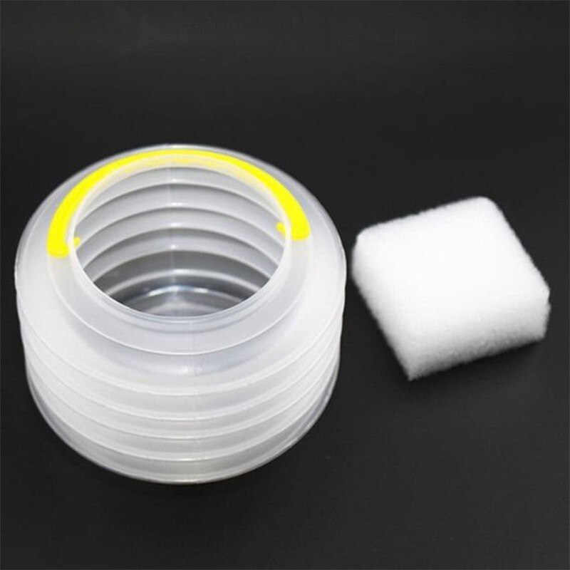 Vouwen Pen Wasmachine Borstel Wassen Emmer Transparante Plastic Draagbare Verf Borstel Emmer Borstel Vat Gratis Sponzen