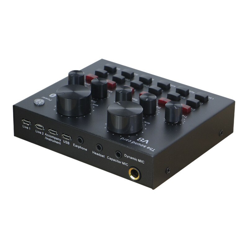 KTV trasmissione Live Mini Mixer Audio Console scheda Audio Mic Studio registrazione per Computer cellulare DJA88