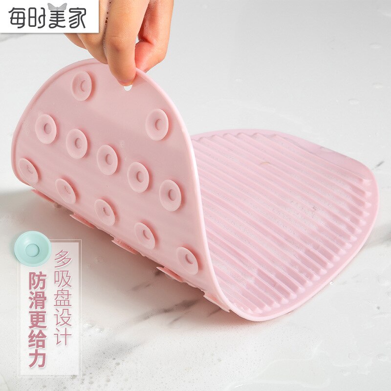 casa lavatoio piccolo lavatoio nuovo mini non-scontrino lavanderia stuoia morbido gomma mano presa Foldable lavanderia tavola