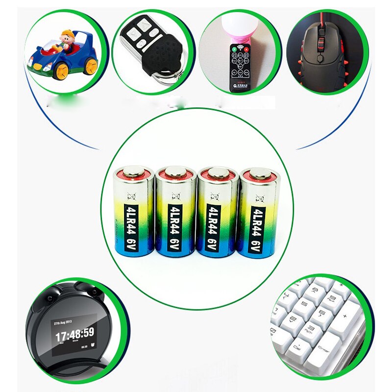5PCS 4LR44 6V installed alkaline Zinc-Manganese cascade battery 6V beauty pen PX28A L1325 4AG13
