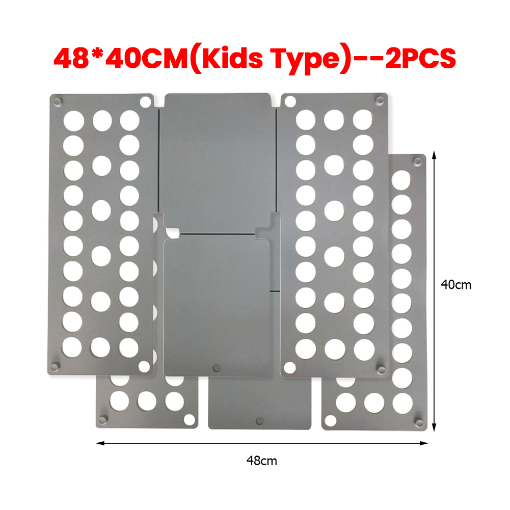 Plastic Clothes Folding Board Easy and Fast Kids Laundry Folder Shirt Folding Board Home Storage Tool for Kid Children Adults