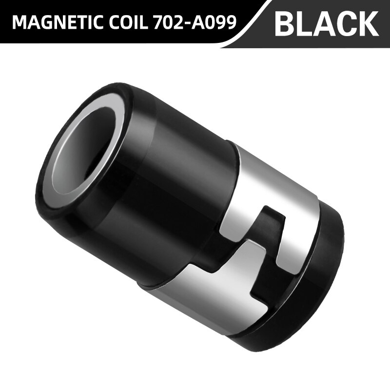 Wosai universal magnetisk ring legering magnetisk ring skruetrækker bits stærk magnetizer borebit batch hoved magnetisk ring: Sort