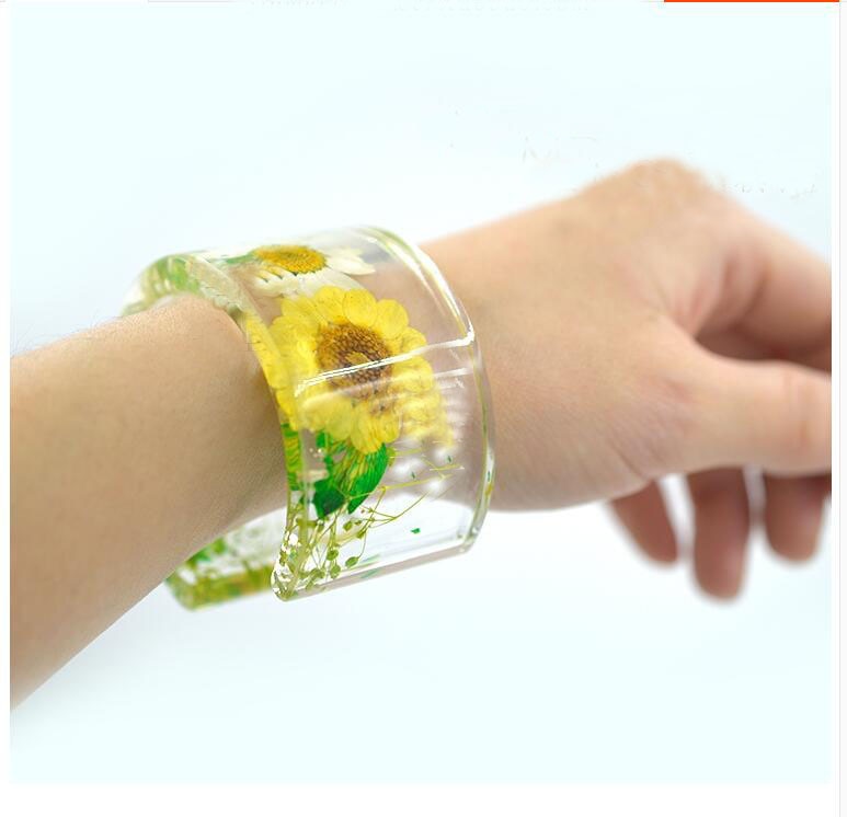 Vernieuwde Clear Silicone Ei Vormige Armband Mould Voor Epoxyhars Real Bloem DIY Mold Open Bangle Mal hars mallen